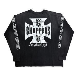 Vintage Y2K West Coast Choppers Long Sleeve T-Shirt Pullover Size L